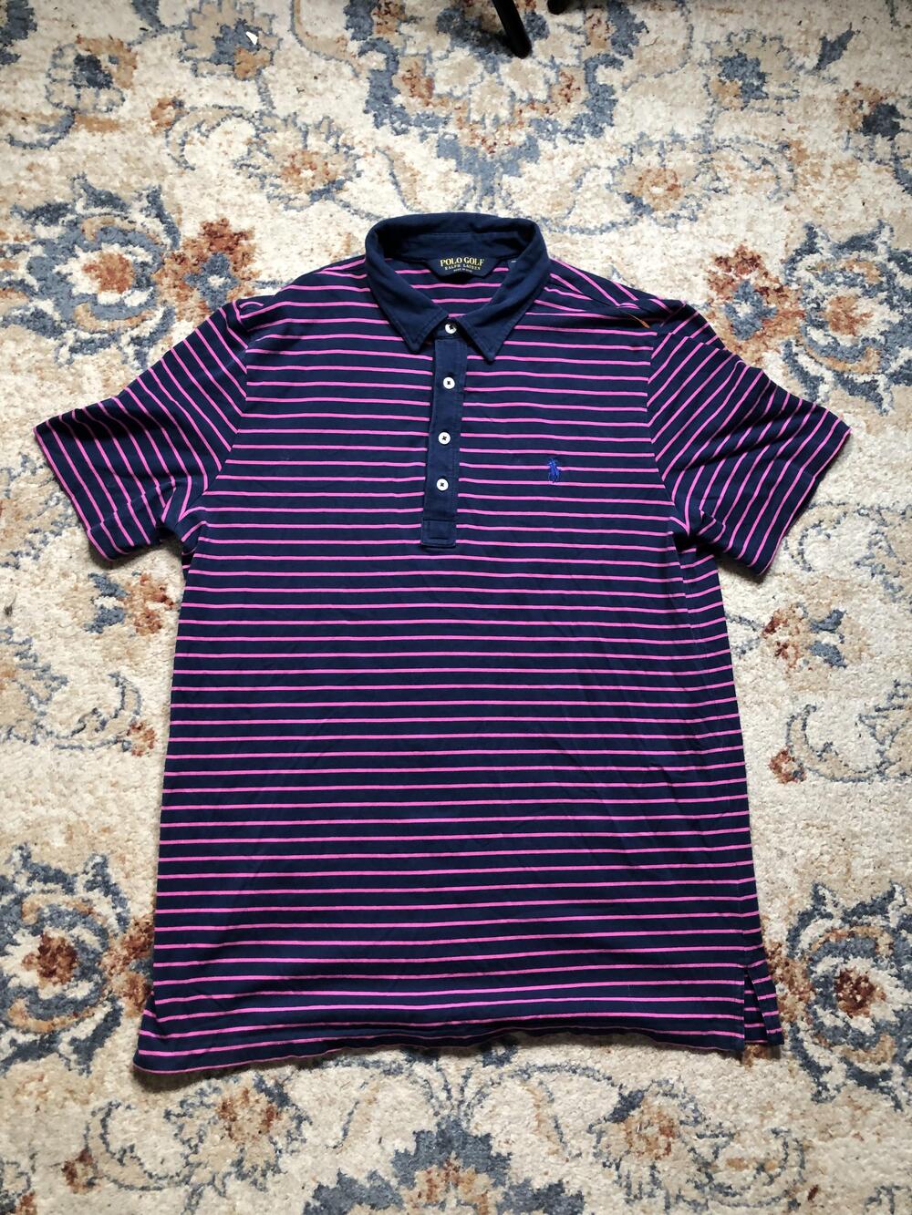 Polo Golf Ralph Lauren Polo Shirt Mens Large Pro Fit Classic Striped Golf Shirt